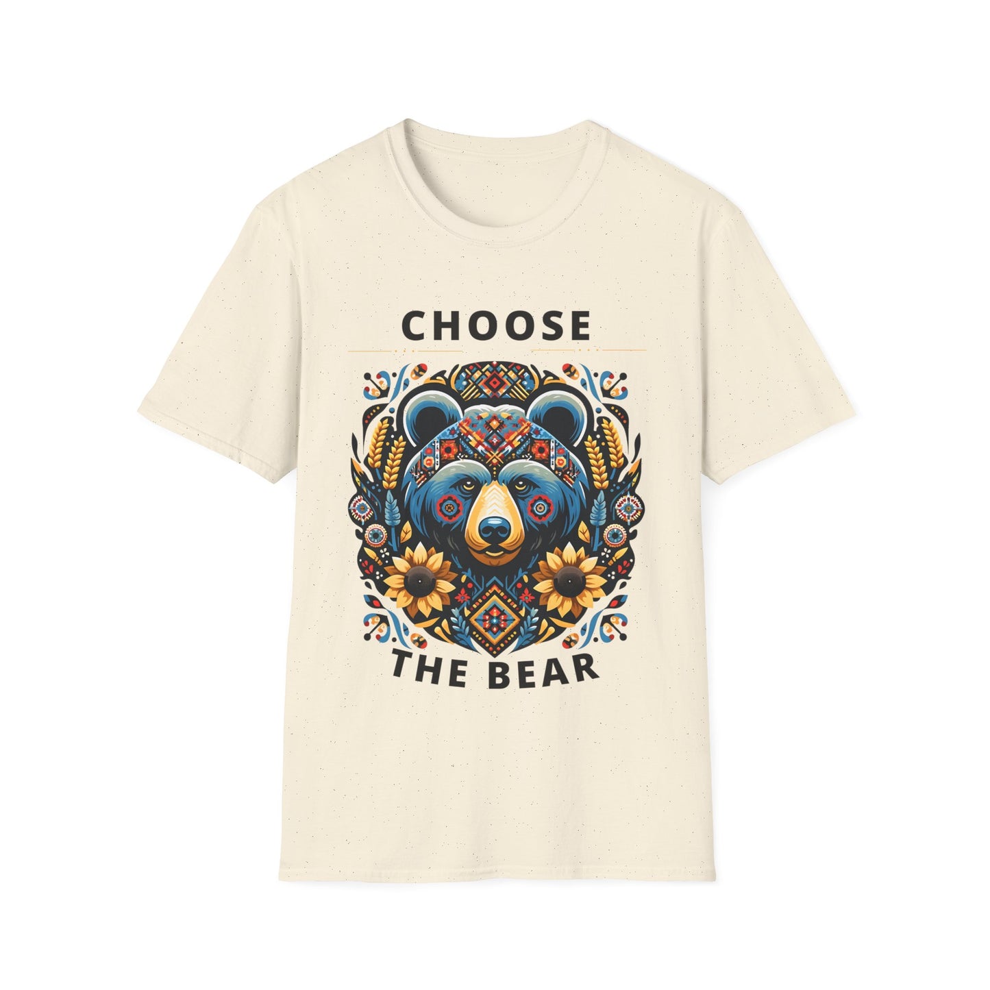 Choose The Bear T-Shirt 4B Movement Women's Empowerment  - Ukrainian Folk Art Edition