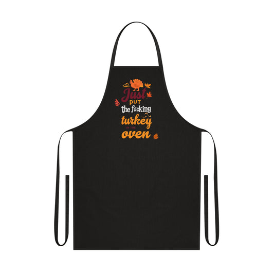 Fall Vibes Apron - 'Just Put the Turkey in the Oven' Edition